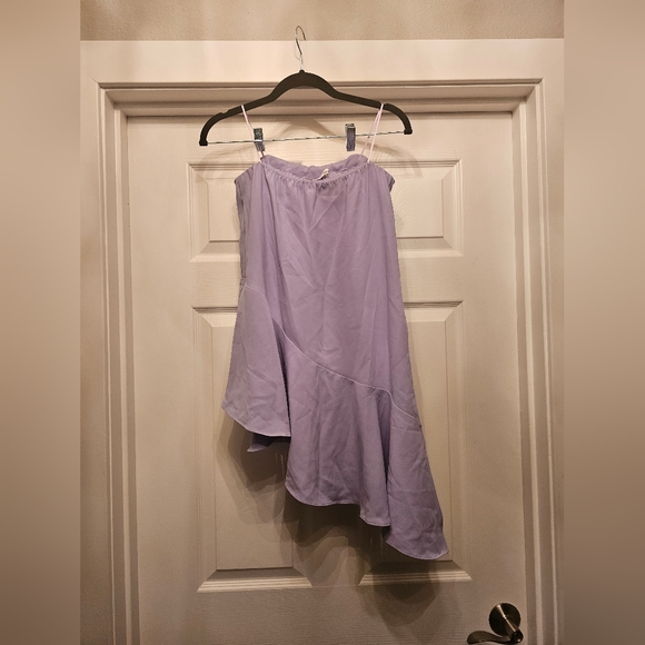 amanda uprichard purple asymmetrical top - Picture 5 of 5
